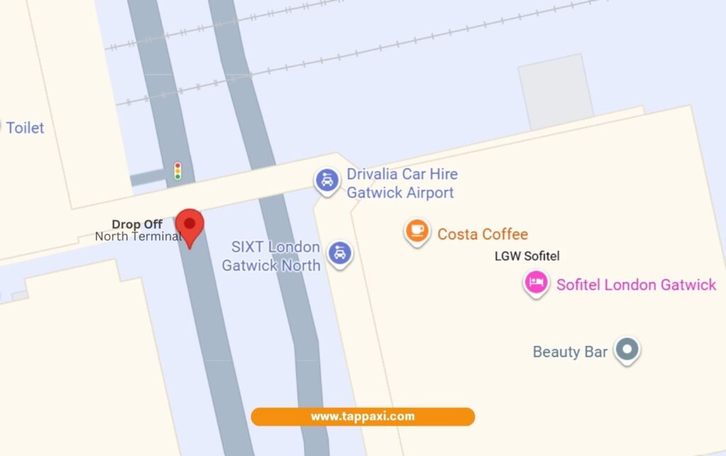 Gatwick airport north terminal drop off zone