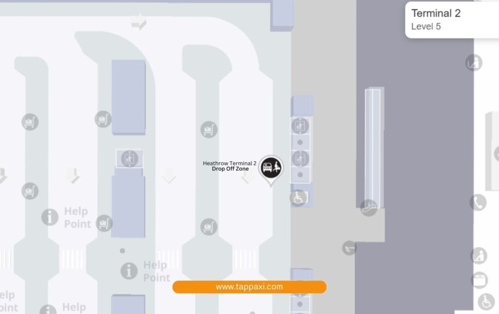 Heathrow Terminal 2 Drop Off charges & Drop off Zone