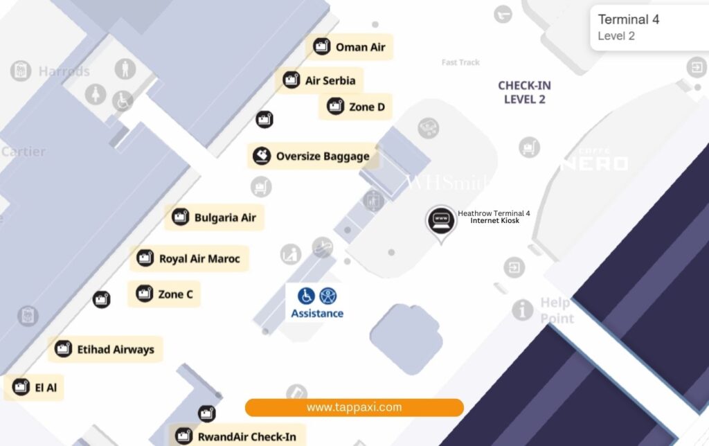 Terminal 4 Free Wi-Fi Heathrow Airport, 
Internet Kiosk
