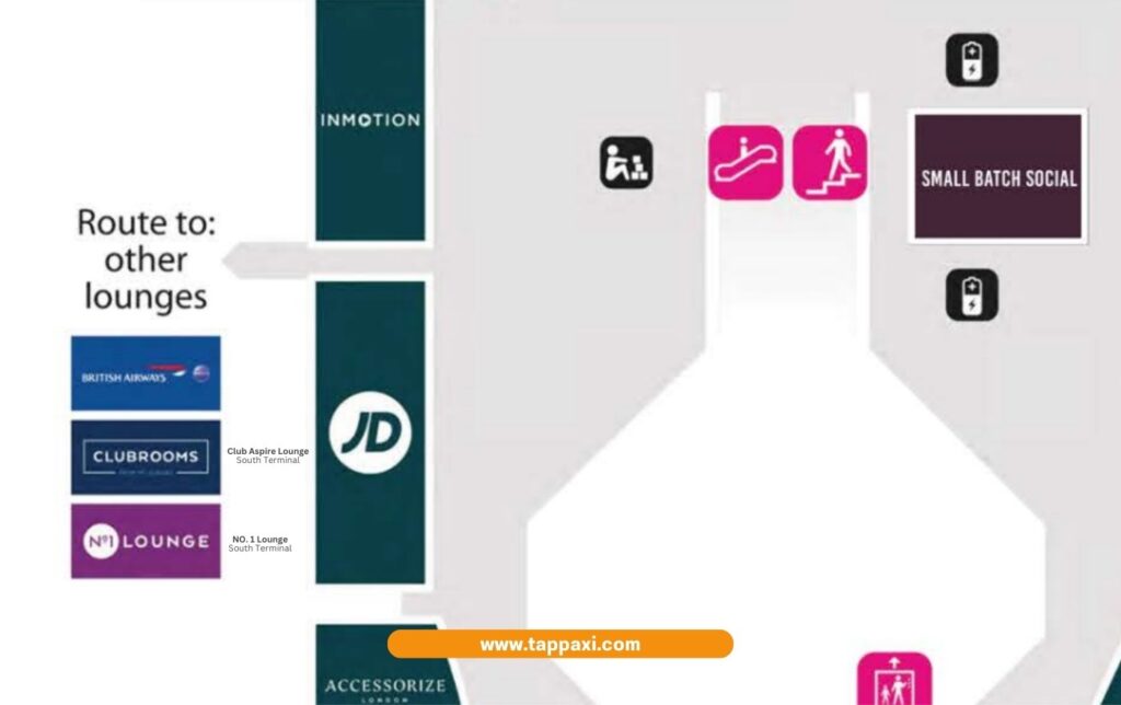 Cub Aspire lounge Gatwick South terminal, Lounges at Gatwick